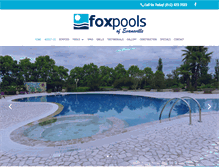 Tablet Screenshot of foxpools.com